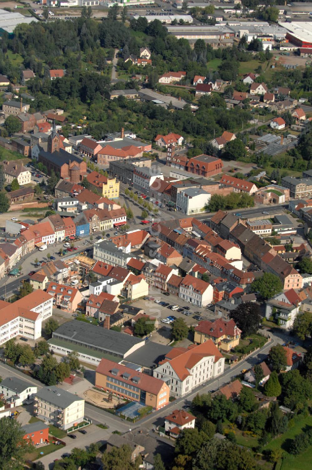 Luftbild Peitz - Ortsansicht Peitz