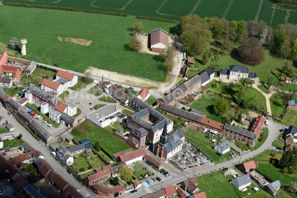 Luftbild Picardie - Ortsansicht in Picardie in Nord-Pas-de-Calais Picardie, Frankreich