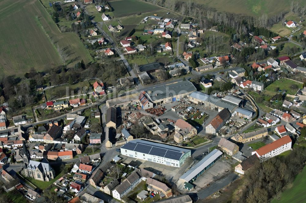 Luftbild Polleben - Ortsansicht in Polleben im Bundesland Sachsen-Anhalt