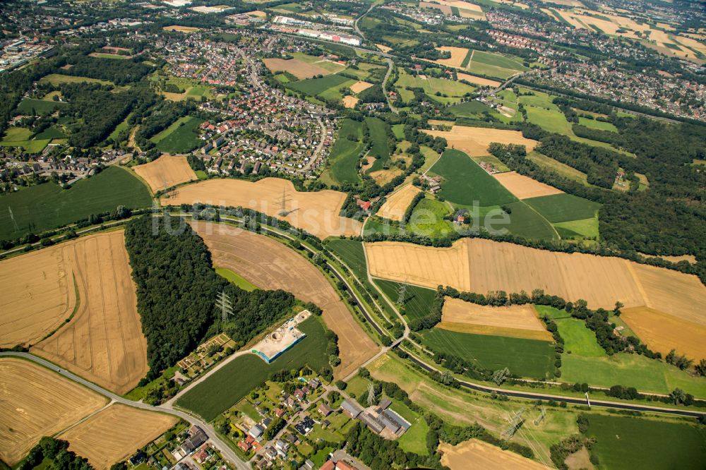 Pöppinghausen aus der Vogelperspektive: Ortsansicht in Pöppinghausen im Bundesland Nordrhein-Westfalen, Deutschland