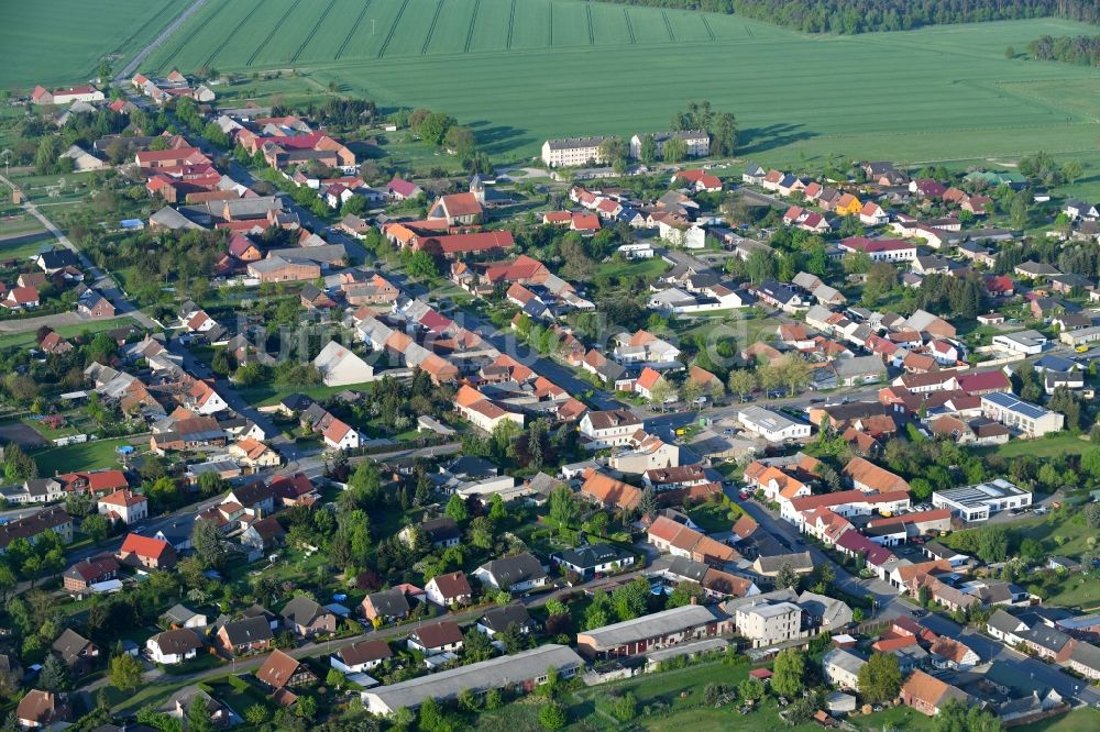 Pretzier aus der Vogelperspektive: Ortsansicht in Pretzier im Bundesland Sachsen-Anhalt, Deutschland