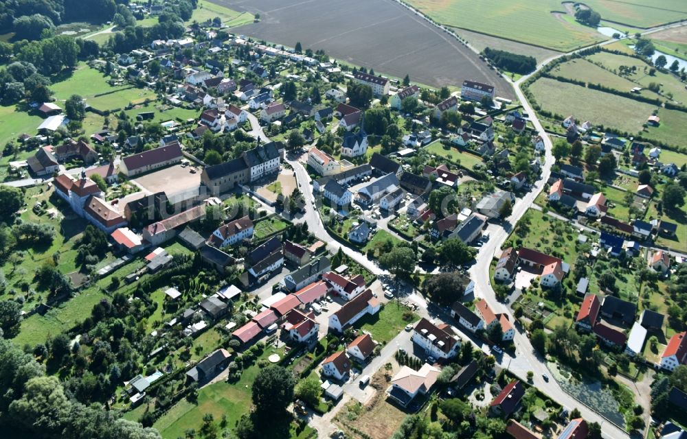 Luftaufnahme Prießnitz - Ortsansicht in Prießnitz im Bundesland Sachsen