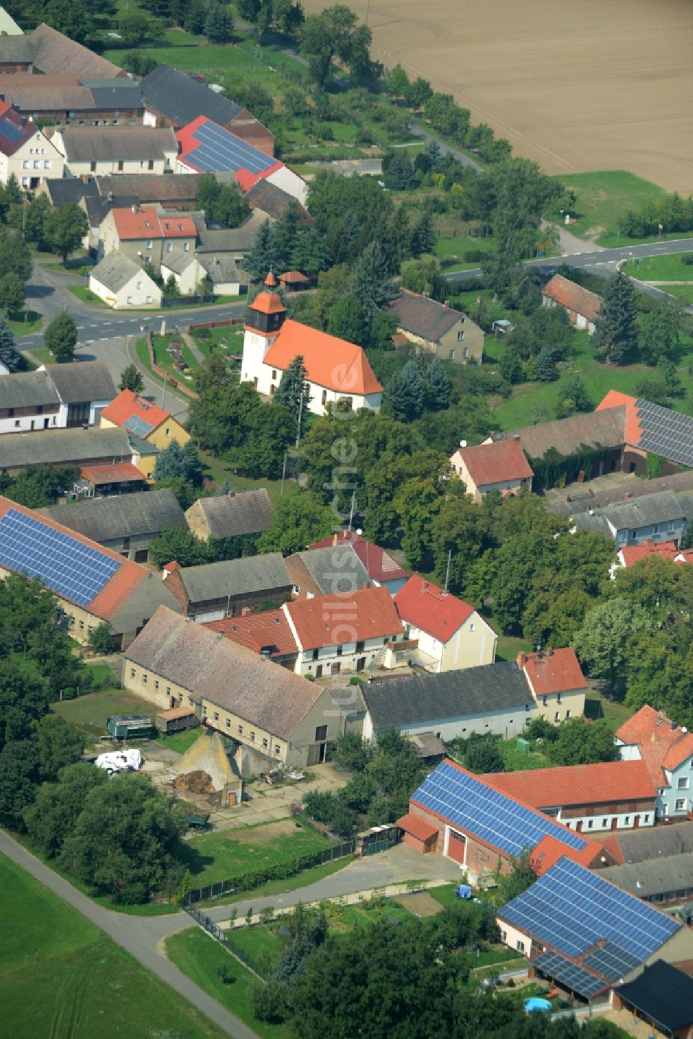 Luftaufnahme Rade - Ortsansicht von Rade im Bundesland Sachsen-Anhalt