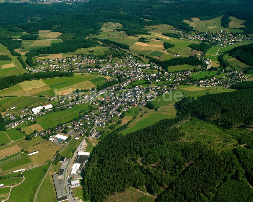 Luftaufnahme Banfe - Ortsansicht am Rande von landwirtschaftlichen Feldern in Banfe im Bundesland Nordrhein-Westfalen, Deutschland