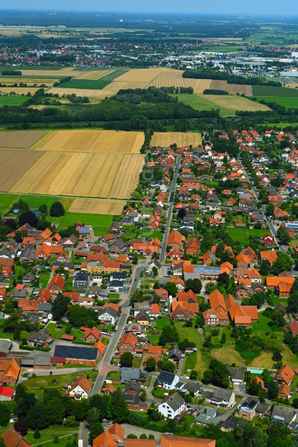 Kolenfeld von oben - Ortsansicht am Rande von landwirtschaftlichen Feldern in Kolenfeld im Bundesland Niedersachsen, Deutschland