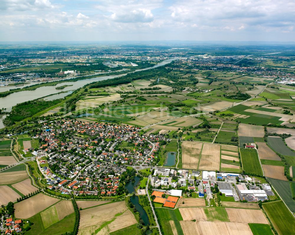 Luftbild Marlen - Ortsansicht am Rande von landwirtschaftlichen Feldern in Marlen im Bundesland Baden-Württemberg, Deutschland