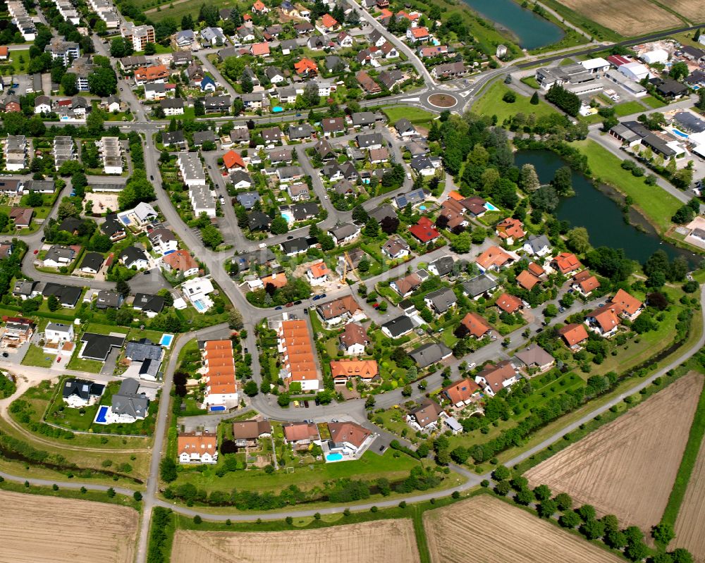 Marlen aus der Vogelperspektive: Ortsansicht am Rande von landwirtschaftlichen Feldern in Marlen im Bundesland Baden-Württemberg, Deutschland