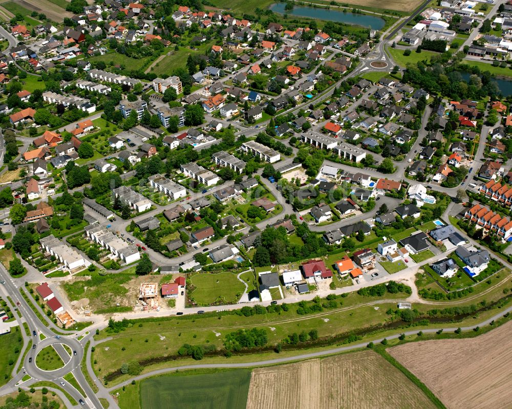 Luftbild Marlen - Ortsansicht am Rande von landwirtschaftlichen Feldern in Marlen im Bundesland Baden-Württemberg, Deutschland