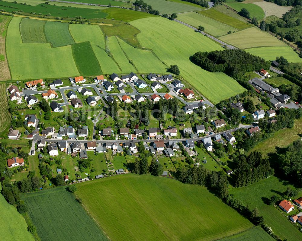 Luftbild Oberkotzau - Ortsansicht am Rande von landwirtschaftlichen Feldern in Oberkotzau im Bundesland Bayern, Deutschland