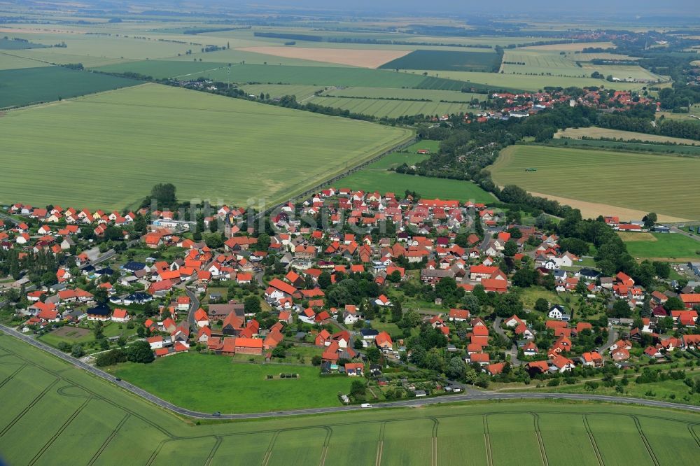 Luftbild Reddeber - Ortsansicht am Rande von landwirtschaftlichen Feldern in Reddeber im Bundesland Sachsen-Anhalt, Deutschland