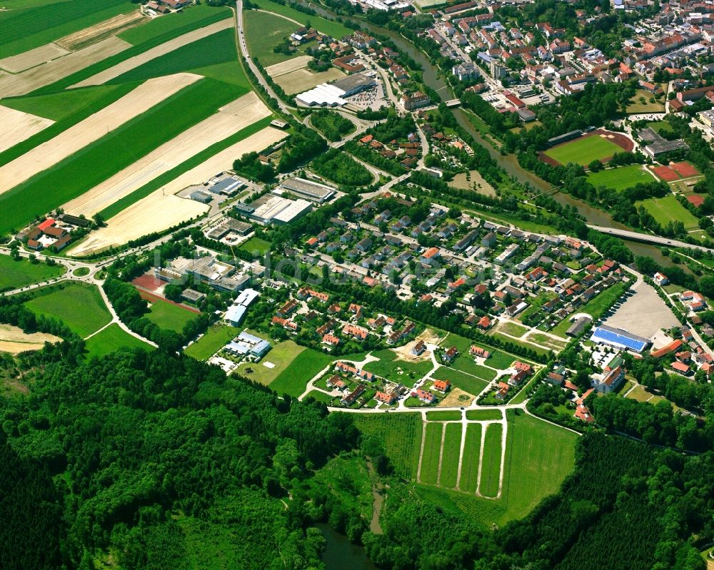 Sankt Sebastian von oben - Ortsansicht am Rande von landwirtschaftlichen Feldern in Sankt Sebastian im Bundesland Bayern, Deutschland