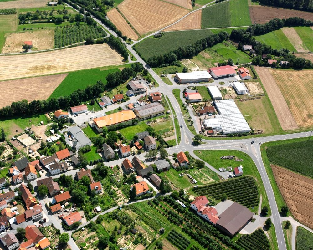 Luftbild Stetten a.H. - Ortsansicht am Rande von landwirtschaftlichen Feldern in Stetten a.H. im Bundesland Baden-Württemberg, Deutschland