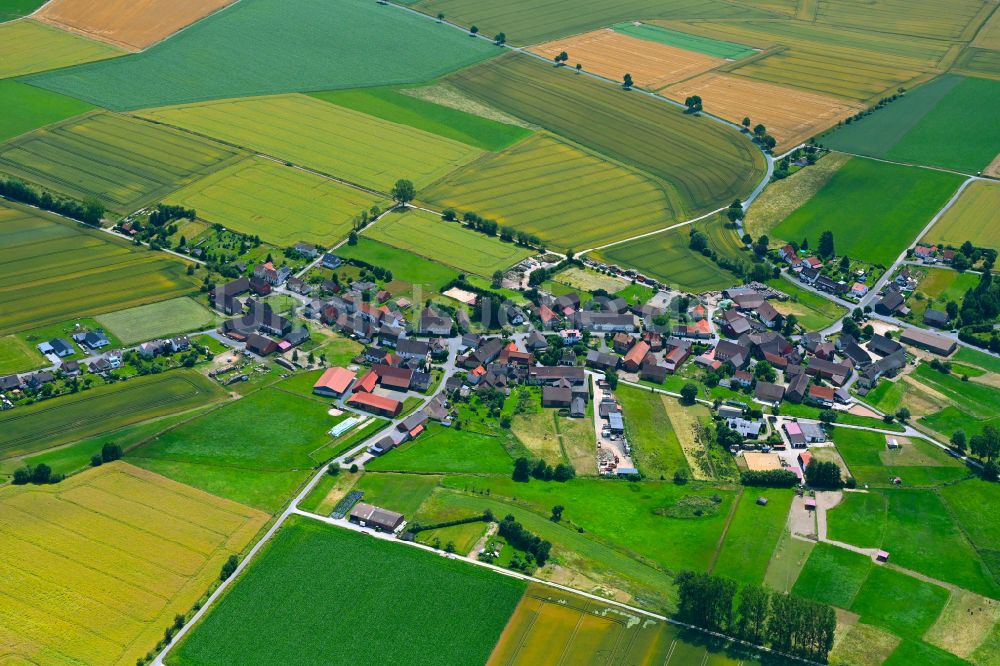 Luftbild Vahle - Ortsansicht am Rande von landwirtschaftlichen Feldern in Vahle im Bundesland Niedersachsen, Deutschland