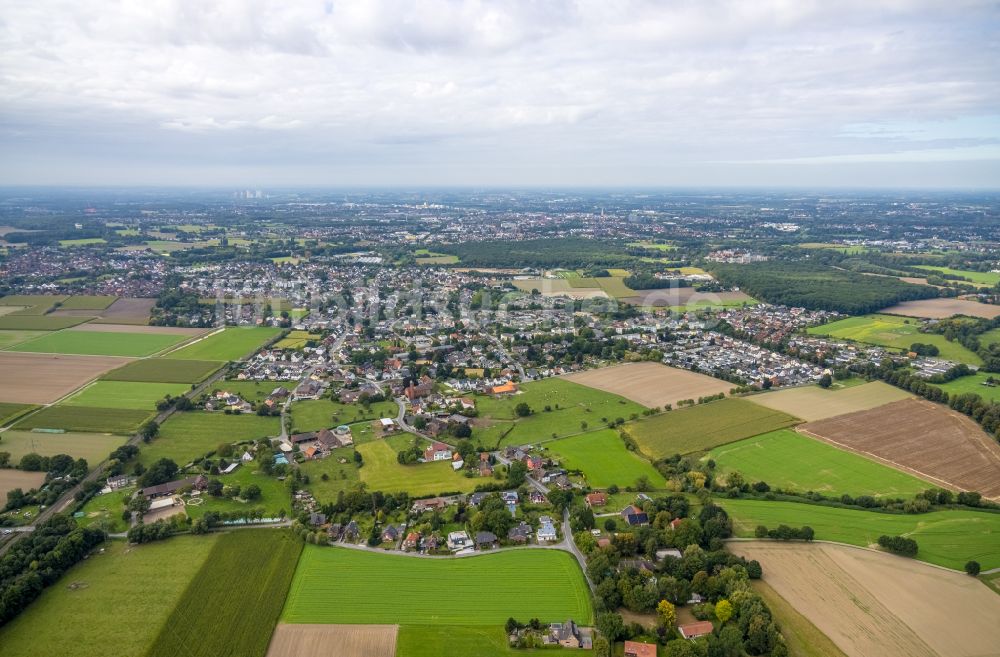 Luftbild Westtünnen - Ortsansicht am Rande von landwirtschaftlichen Feldern in Westtünnen im Bundesland Nordrhein-Westfalen, Deutschland