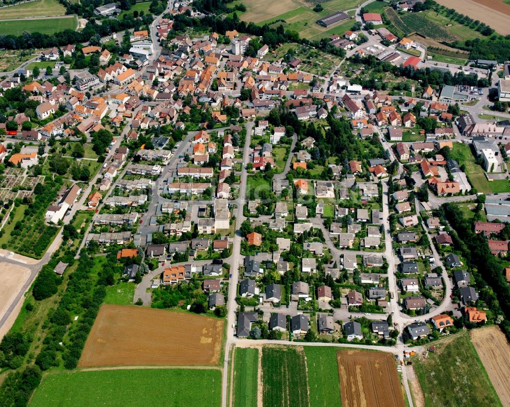 Luftbild Willsbach - Ortsansicht am Rande von landwirtschaftlichen Feldern in Willsbach im Bundesland Baden-Württemberg, Deutschland