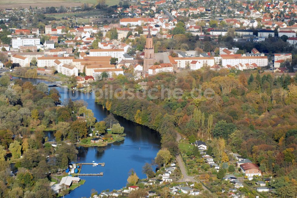 Luftbild Rathenow - Ortsansicht Rathenow