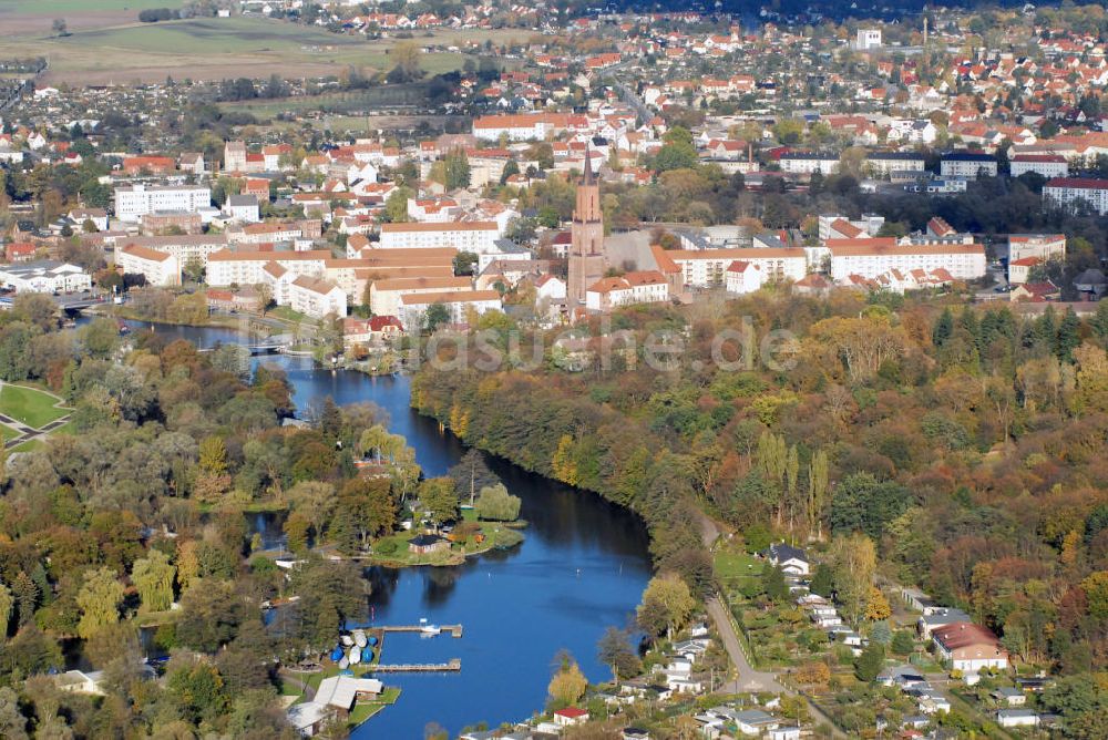 Luftaufnahme Rathenow - Ortsansicht Rathenow