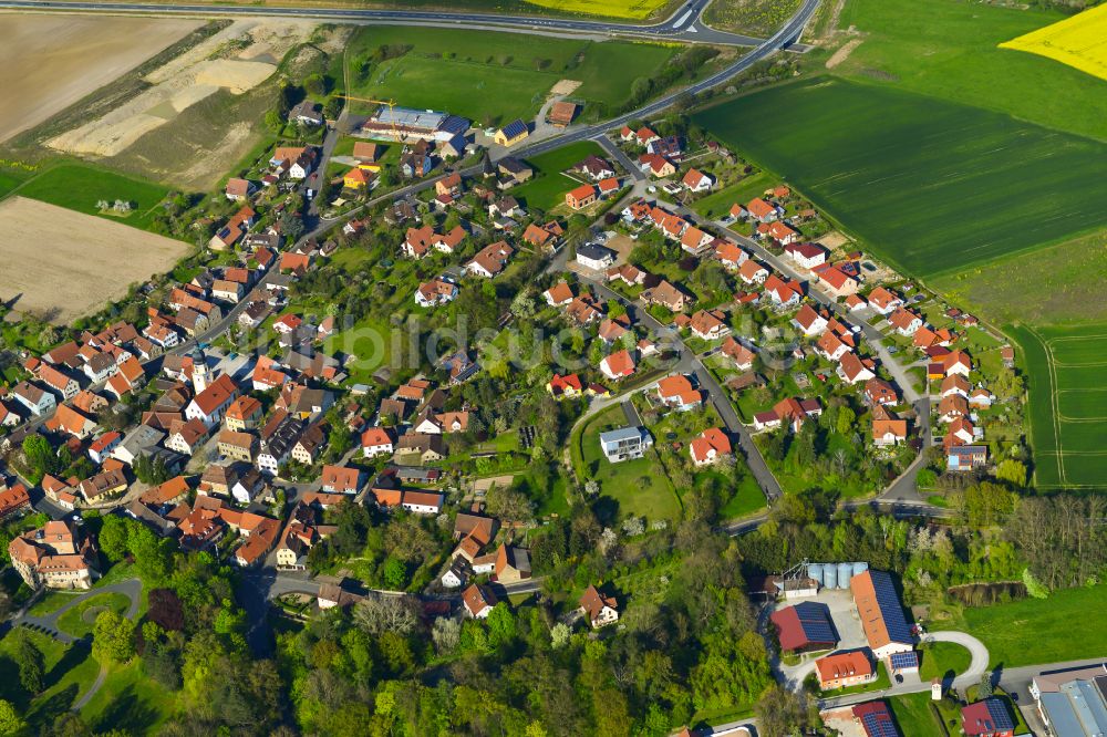 Luftaufnahme Rüdenhausen - Ortsansicht in Rüdenhausen im Bundesland Bayern, Deutschland