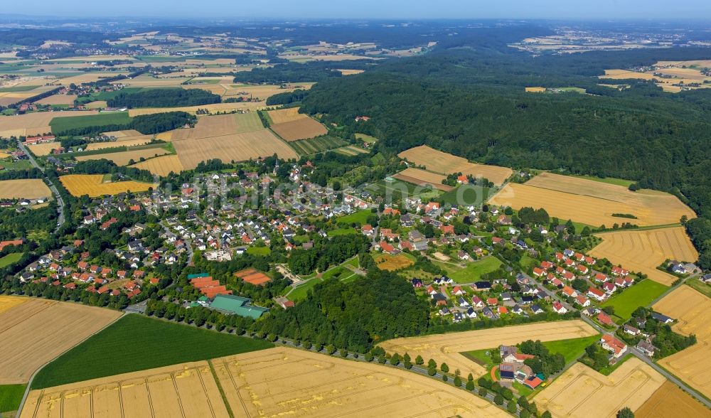 Rödinghausen von oben - Ortsansicht in Rödinghausen im Bundesland Nordrhein-Westfalen