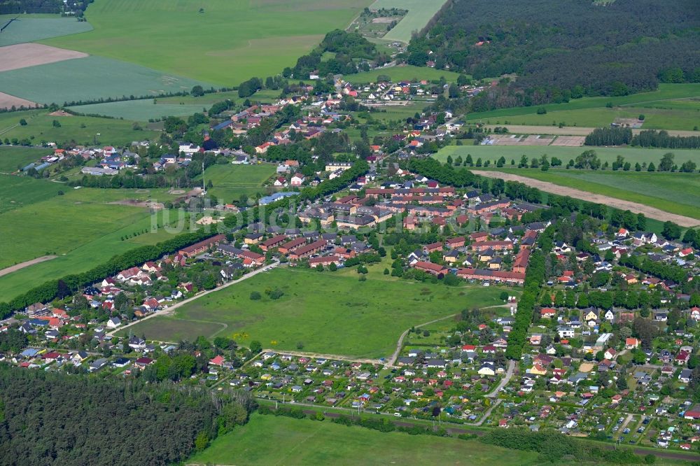 Rüdnitz von oben - Ortsansicht in Rüdnitz im Bundesland Brandenburg, Deutschland