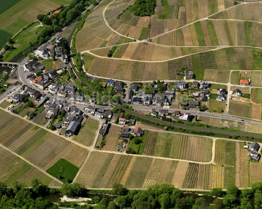 Rech von oben - Ortsansicht von Rech im Bundesland Rheinland-Pfalz