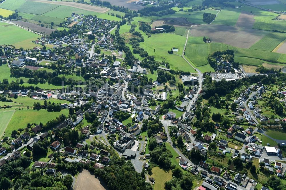 Regnitzlosau von oben - Ortsansicht in Regnitzlosau im Bundesland Bayern