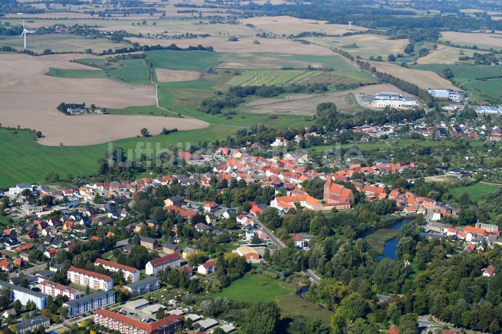 Luftbild Rehna - Ortsansicht in Rehna im Bundesland Mecklenburg-Vorpommern, Deutschland