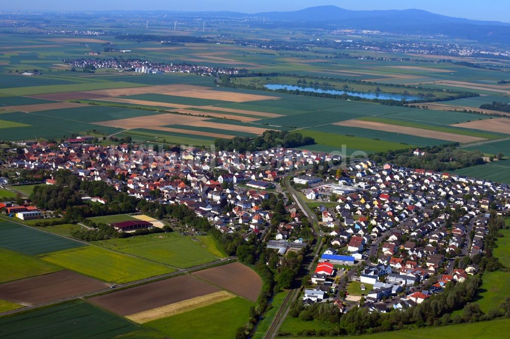 Reichelsheim (Wetterau) von oben - Ortsansicht in Reichelsheim (Wetterau) im Bundesland Hessen, Deutschland