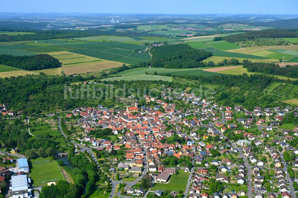 Luftaufnahme Reicholzheim - Ortsansicht in Reicholzheim im Bundesland Baden-Württemberg, Deutschland