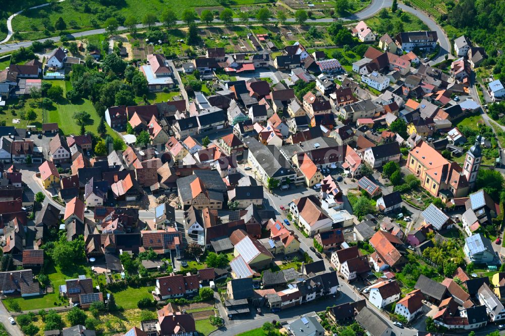 Reicholzheim aus der Vogelperspektive: Ortsansicht in Reicholzheim im Bundesland Baden-Württemberg, Deutschland