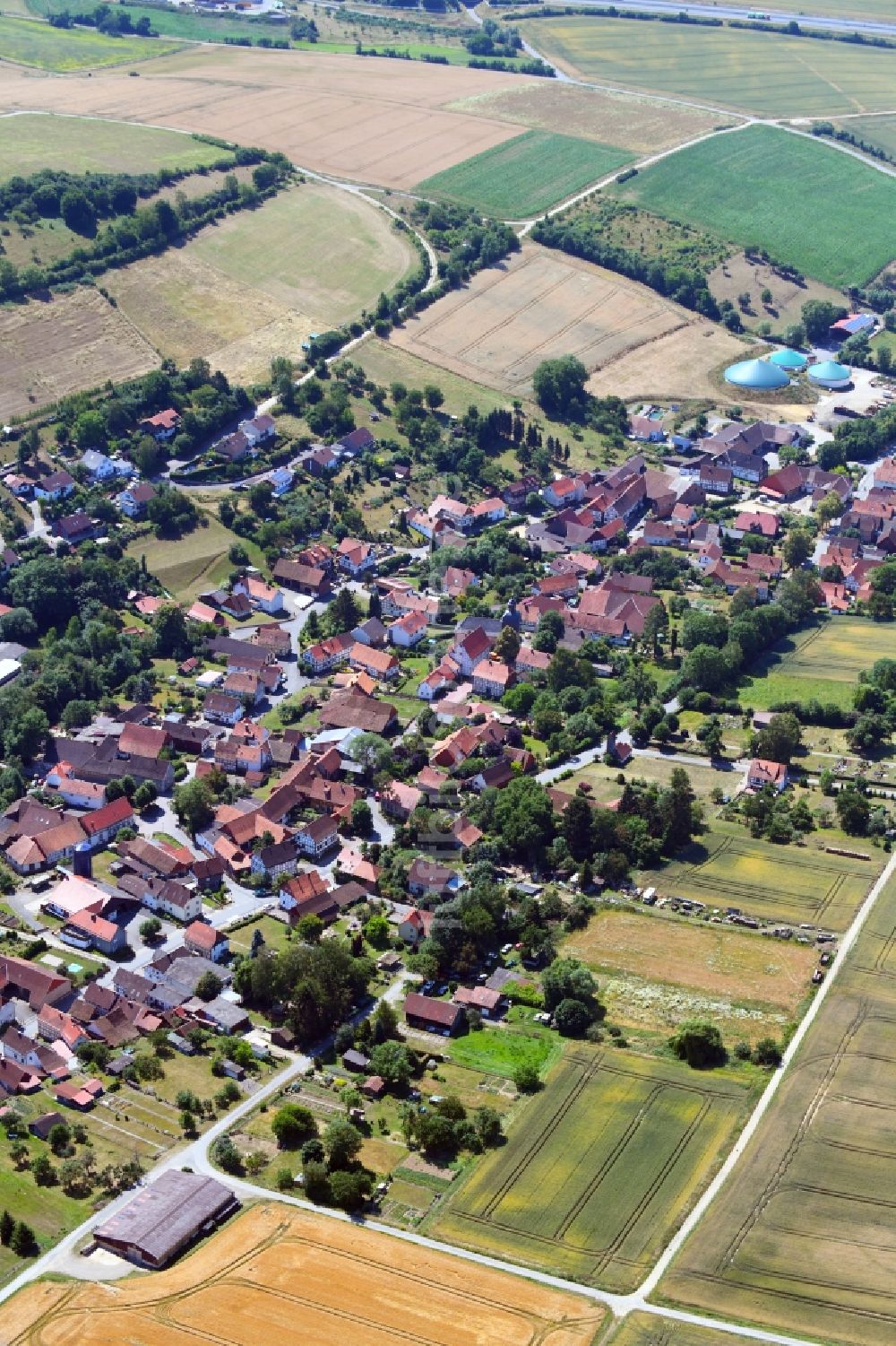 Luftaufnahme Reiffenhausen - Ortsansicht in Reiffenhausen im Bundesland Niedersachsen, Deutschland