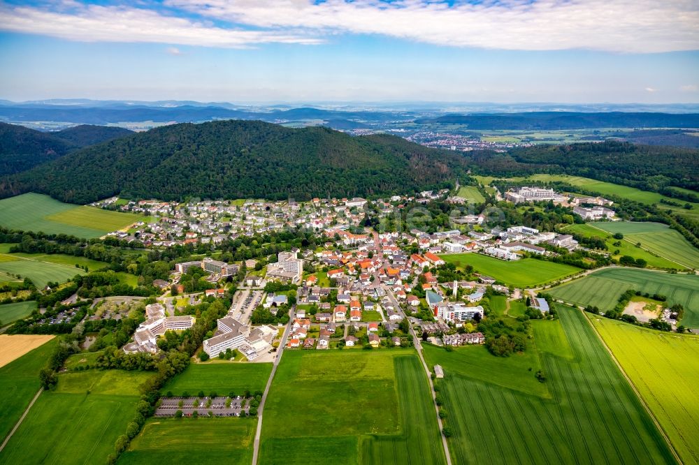 Reinhardshausen aus der Vogelperspektive: Ortsansicht in Reinhardshausen im Bundesland Hessen, Deutschland