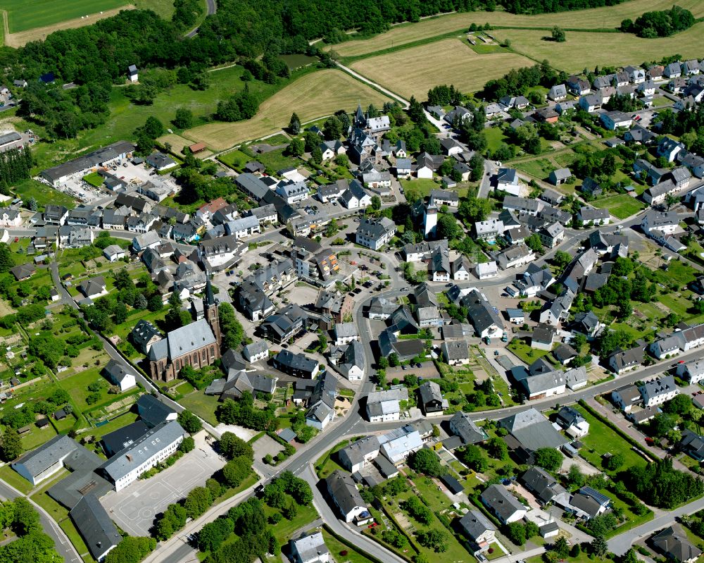 Luftbild Rheinböllen - Ortsansicht in Rheinböllen im Bundesland Rheinland-Pfalz, Deutschland