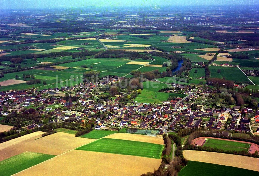 Rheurdt von oben - Ortsansicht in Rheurdt im Bundesland Nordrhein-Westfalen