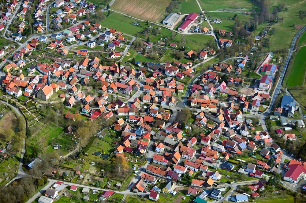 Luftaufnahme Rhönblick - Ortsansicht von Rhönblick im Bundesland Thüringen, Deutschland