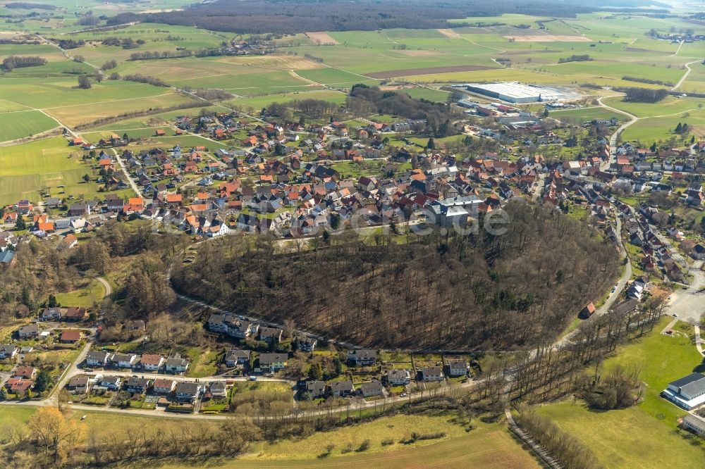 Luftaufnahme Diemelstadt - Ortsansicht in Rhoden im Bundesland Hessen, Deutschland