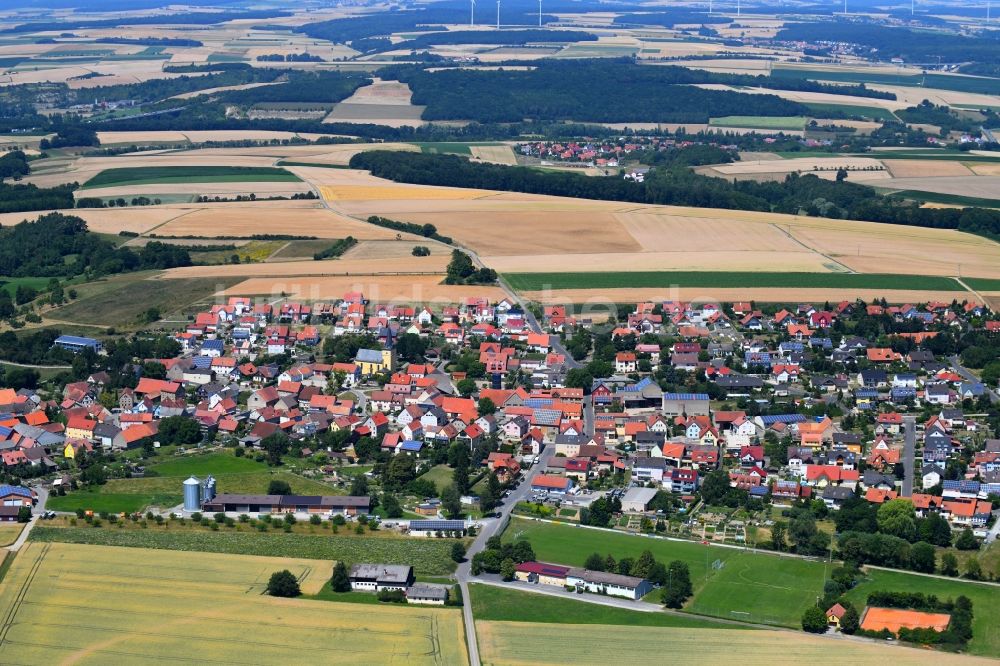 Rieden aus der Vogelperspektive: Ortsansicht in Rieden im Bundesland Bayern, Deutschland