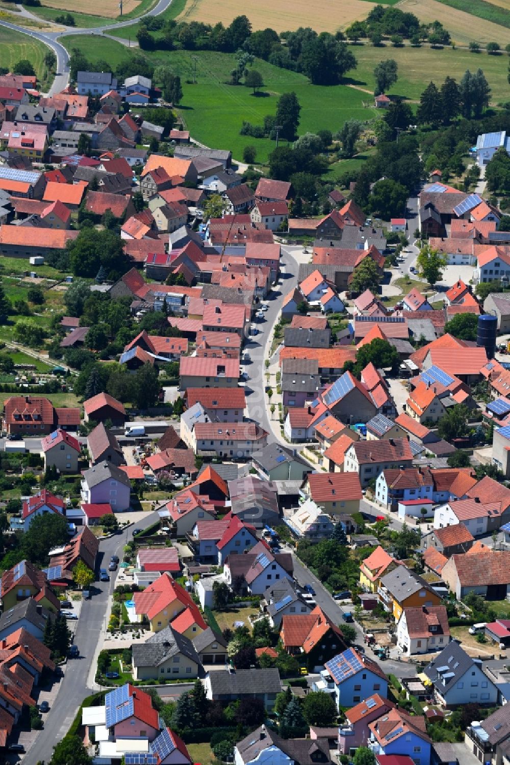 Rieden aus der Vogelperspektive: Ortsansicht in Rieden im Bundesland Bayern, Deutschland