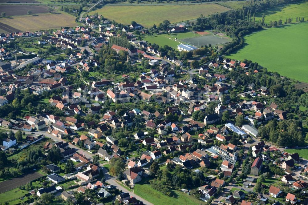 Riestedt von oben - Ortsansicht Riestedt im Bundesland Sachsen-Anhalt