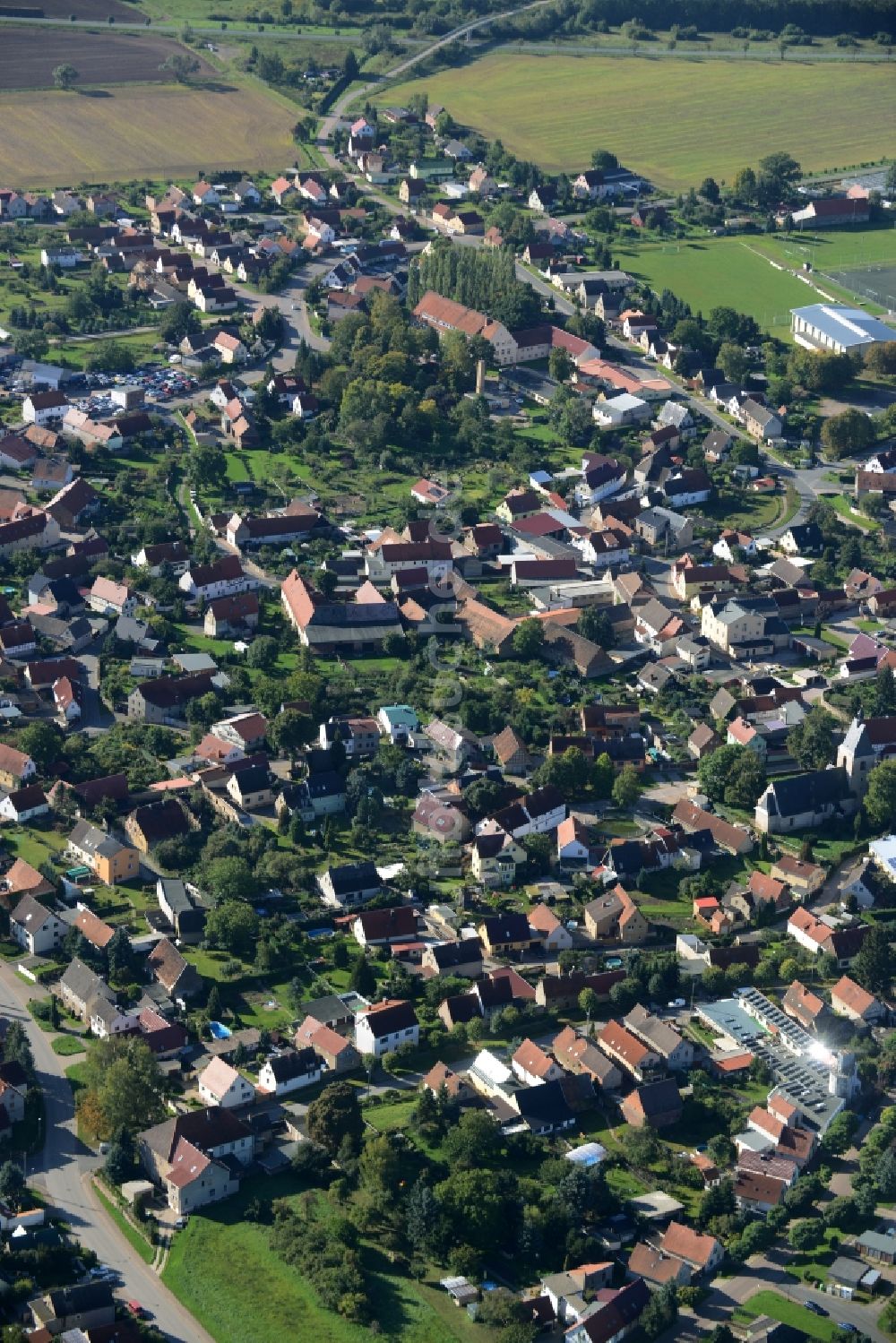 Luftbild Riestedt - Ortsansicht Riestedt im Bundesland Sachsen-Anhalt