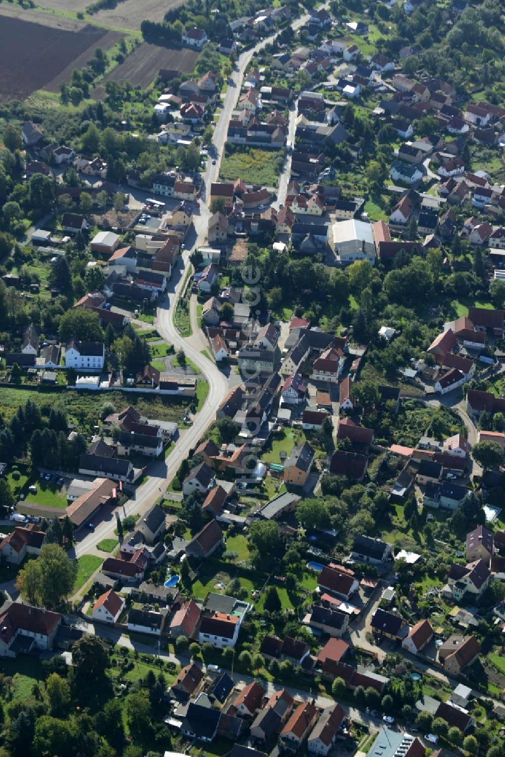 Riestedt von oben - Ortsansicht Riestedt im Bundesland Sachsen-Anhalt