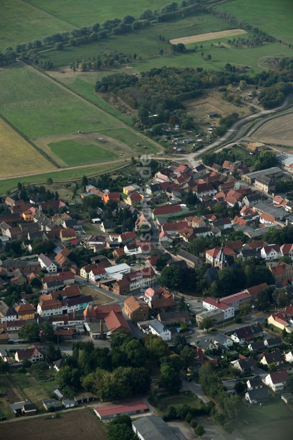 Luftbild Ringleben - Ortsansicht in Ringleben im Bundesland Thüringen