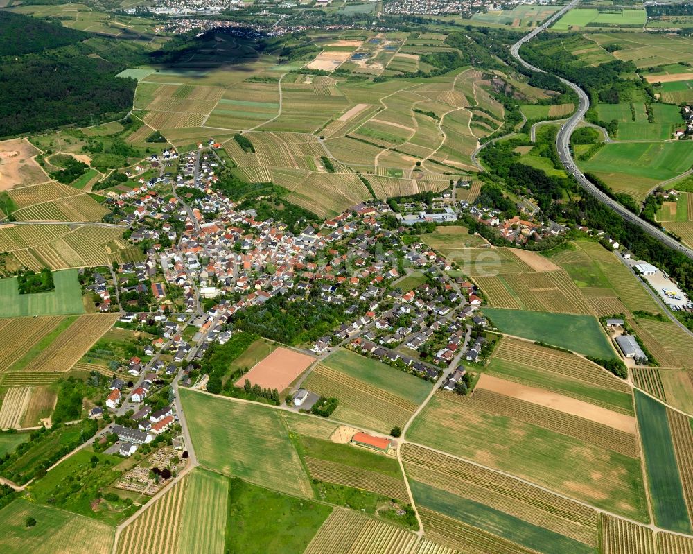 Luftbild Rümmelsheim - Ortsansicht von Rümmelsheim im Bundesland Rheinland-Pfalz