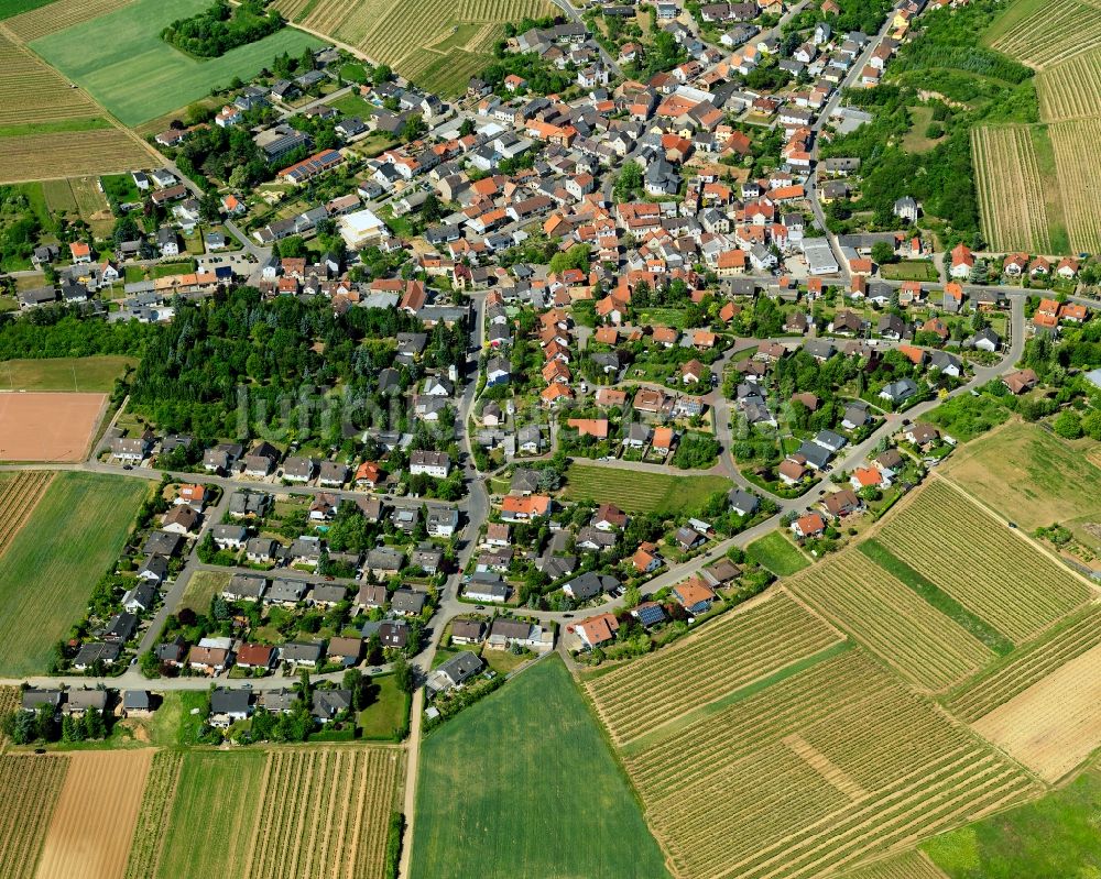 Rümmelsheim aus der Vogelperspektive: Ortsansicht von Rümmelsheim im Bundesland Rheinland-Pfalz