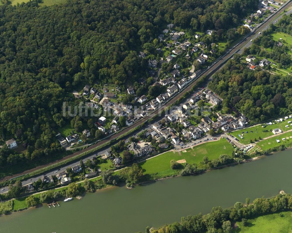 Luftaufnahme Remagen - Ortsansicht von Rolandswerth im Bundesland Rheinland-Pfalz