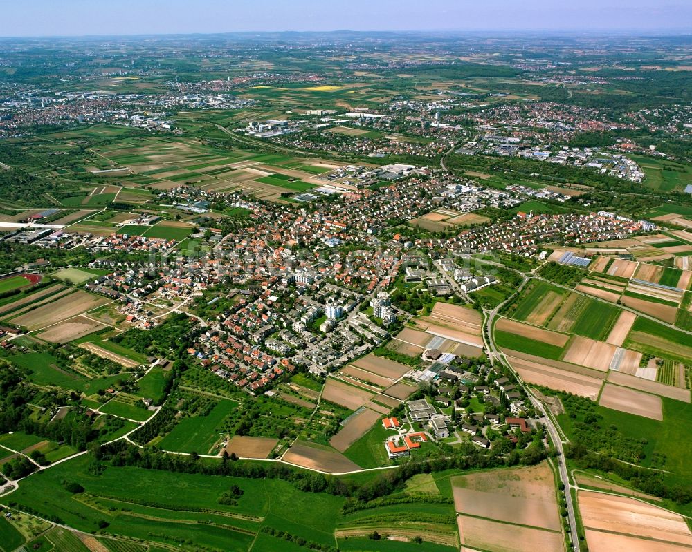 Luftaufnahme Rommelshausen - Ortsansicht in Rommelshausen im Bundesland Baden-Württemberg, Deutschland