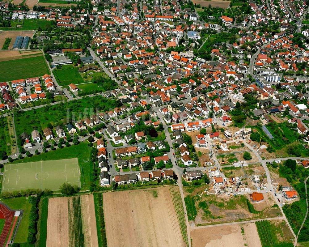 Rommelshausen von oben - Ortsansicht in Rommelshausen im Bundesland Baden-Württemberg, Deutschland