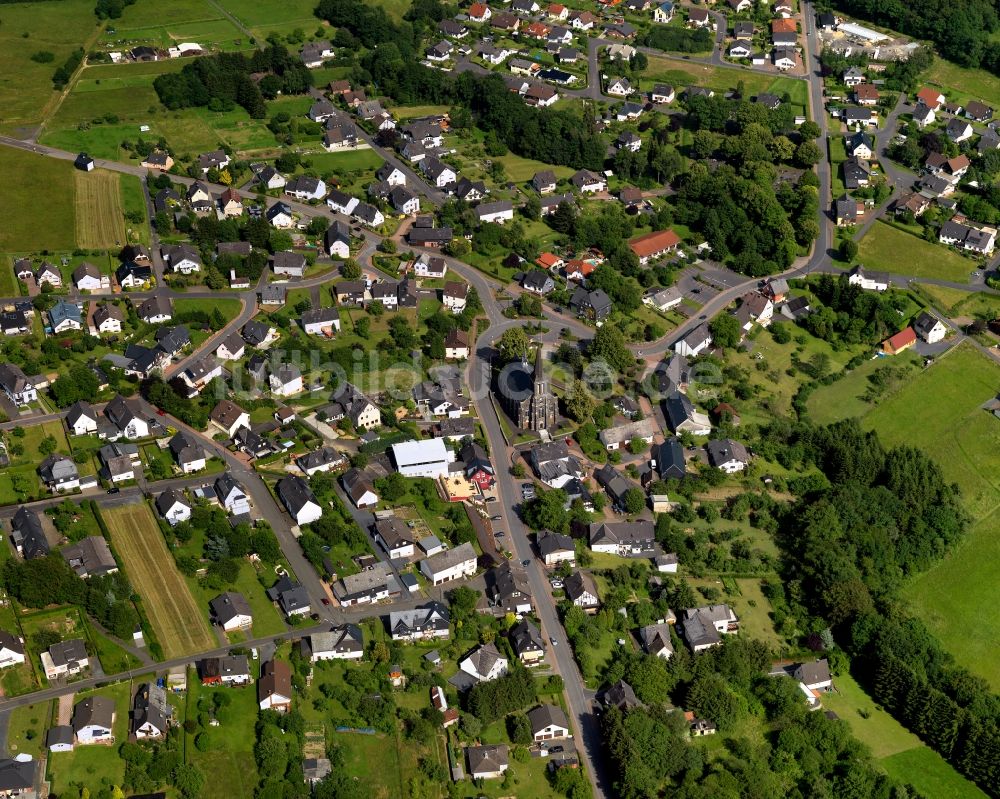 Rosenheim (Landkreis Altenkirchen) von oben - Ortsansicht von Rosenheim (Landkreis Altenkirchen) im Bundesland Rheinland-Pfalz