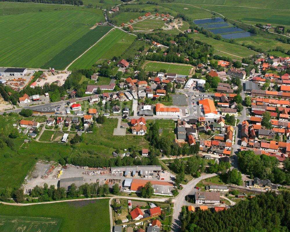 Rotacker von oben - Ortsansicht in Rotacker im Bundesland Sachsen-Anhalt, Deutschland