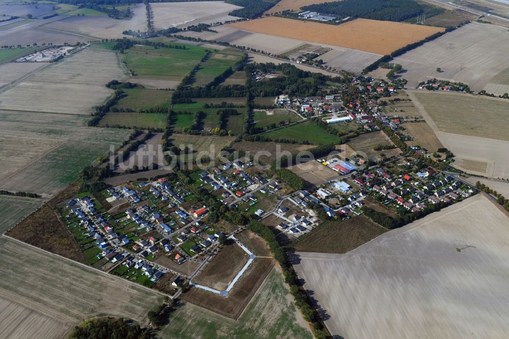 Luftaufnahme Rotberg - Ortsansicht in Rotberg im Bundesland Brandenburg, Deutschland